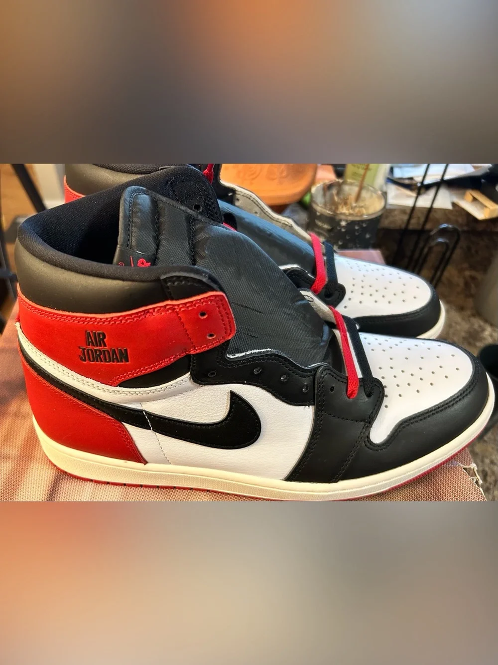 Nike Air Jordan 1 Retro High OG Black Toe Reimagined Size 12 new